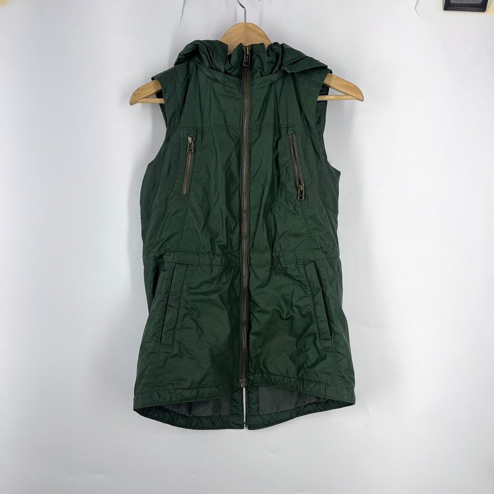 Athleta Women's Alpine Air Utility Hooded Vest Full Zip Outdoor Size XXS